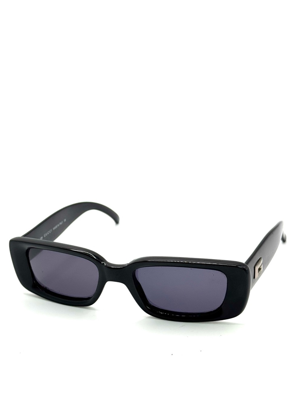 Authentic vintage Gucci GG 2409/N/S black rectangular sunglasses